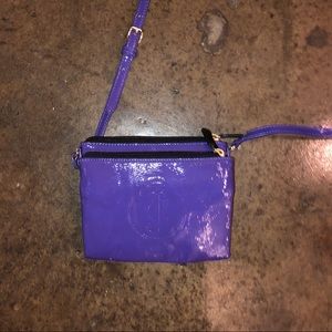 Juicy Couture patent leather over the shoulder bag